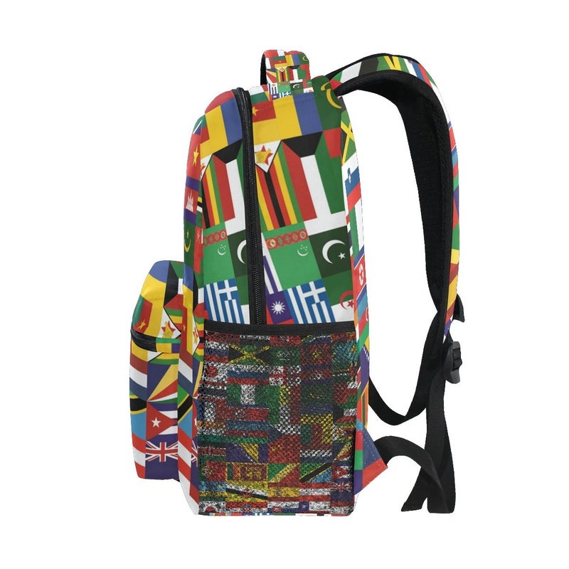 Bolaz Flag School Backpacks Multi Colorful Student Backpack for1th 2th 3th Grade Boys Girls Kids bookbag travel bag - Image 4